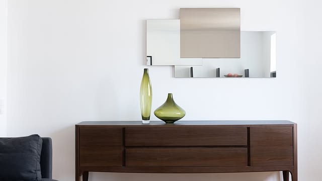 Dark Wood Sideboard with Drawers